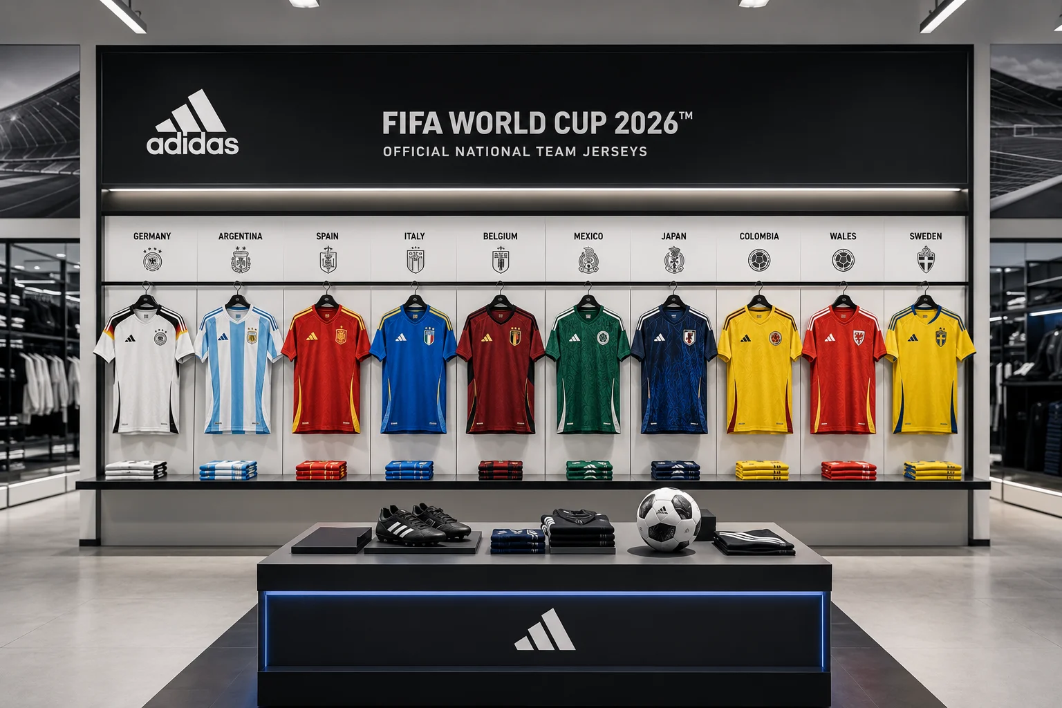 Der ultimative Trikotführer für die FIFA Fussball-Weltmeisterschaft 2026™: Die besten Nationalmannschaftstrikots, die bei Adidas Deutschland erhältlich sind