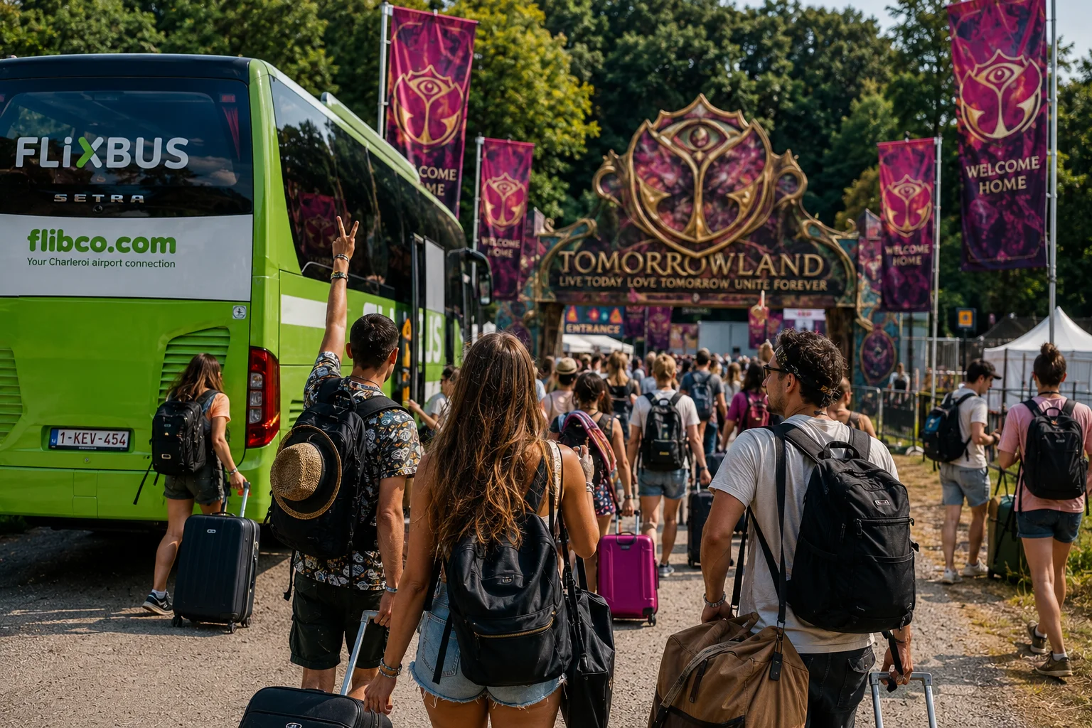 Der ultimative Leitfaden, um mit FlixBus von Italien aus Tomorrowland zu erreichen